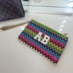 Bali Purple Zigzag Pouch